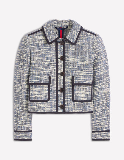 Lisburn Patch Pocket Jacket-Navy Texture-6