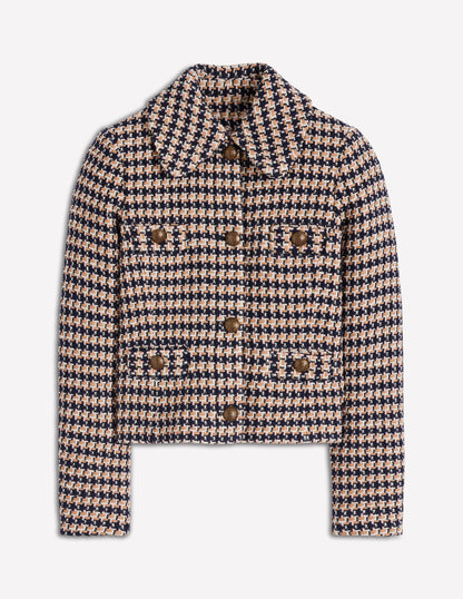 Button Up textured Jacket-CAMEL AND PINK TEXTURE-7