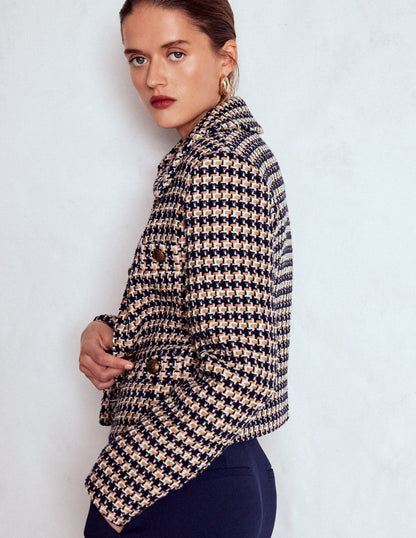 Button Up textured Jacket-CAMEL AND PINK TEXTURE-5