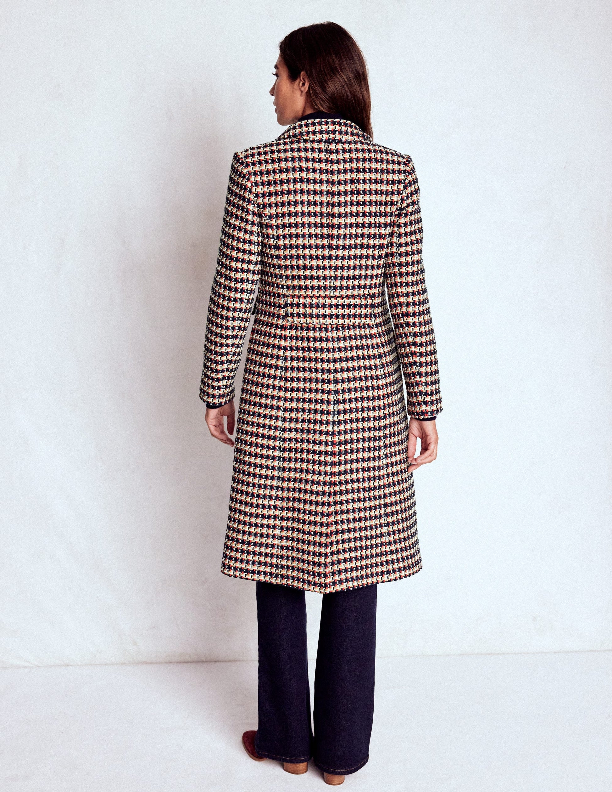 Pocket Detail Coat-Camel, Navy Red-3