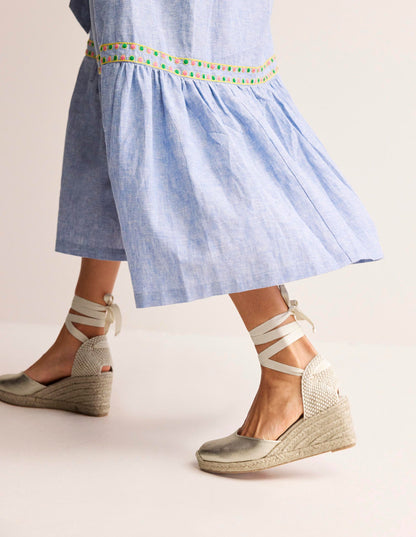 Cassie Espadrille Wedge-Gold-1