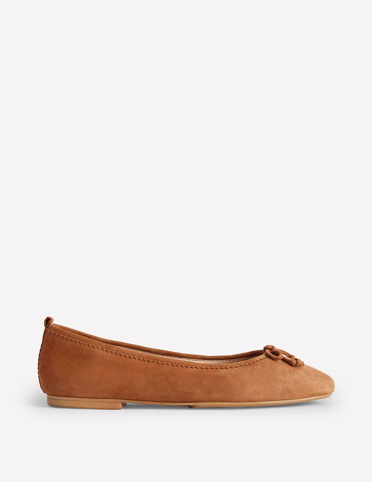 Kitty Flexi Sole Ballet Flats-Ginger Snap Suede - Image 1