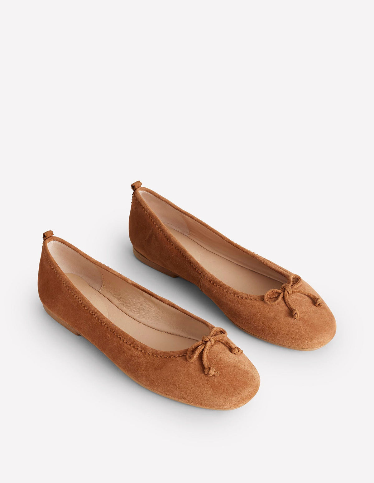 Kitty Flexi Sole Ballet Flats-Ginger Snap Suede - Image 3