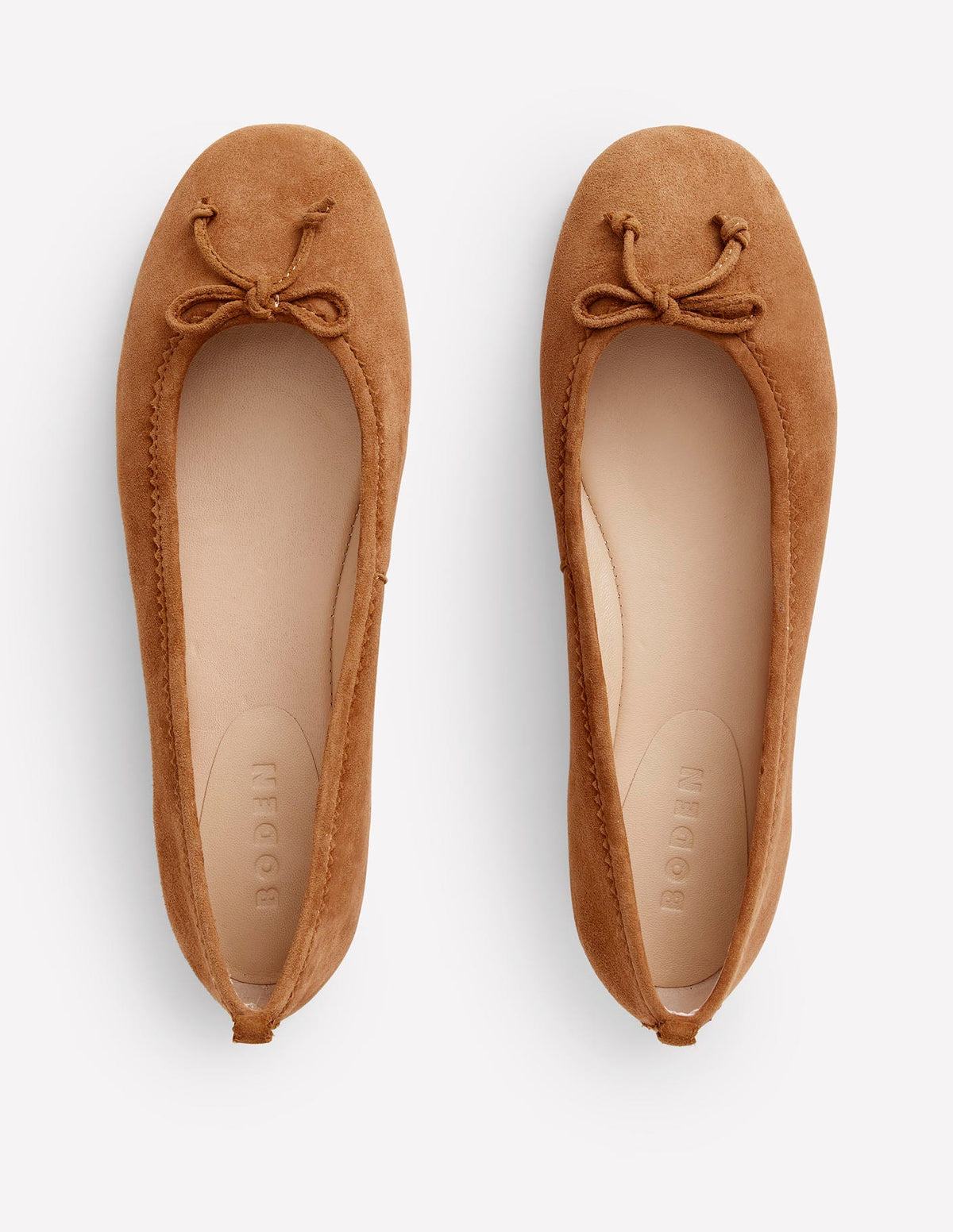 Kitty Flexi Sole Ballet Flats-Ginger Snap Suede - Image 5