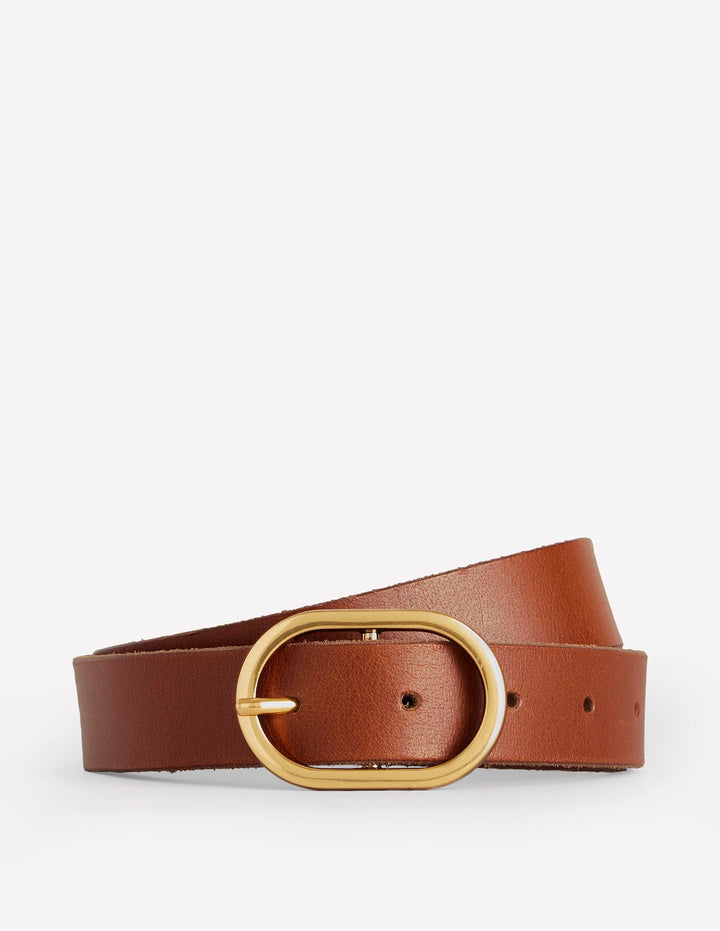 Classic Leather Belt-Tan