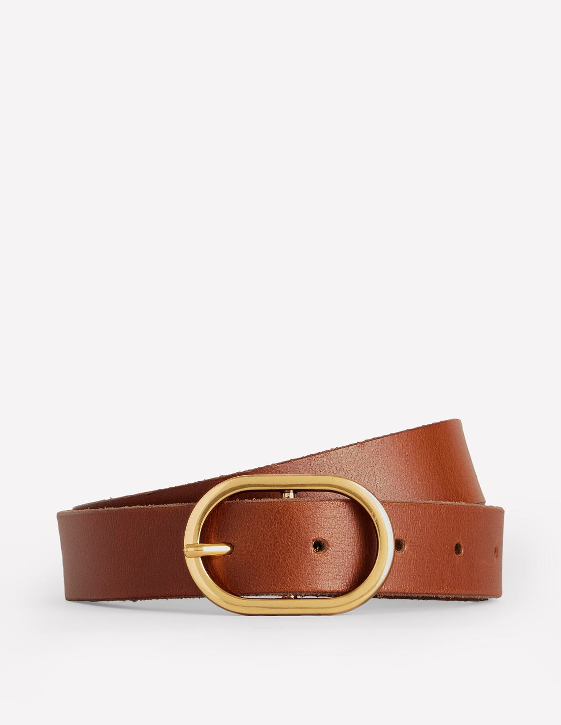 Classic Leather Belt-Tan-1