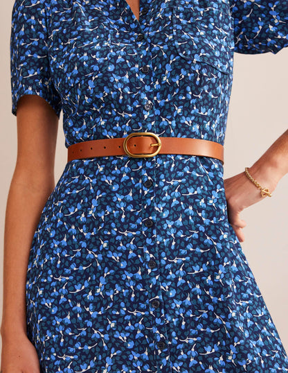 Classic Leather Belt-Tan-3