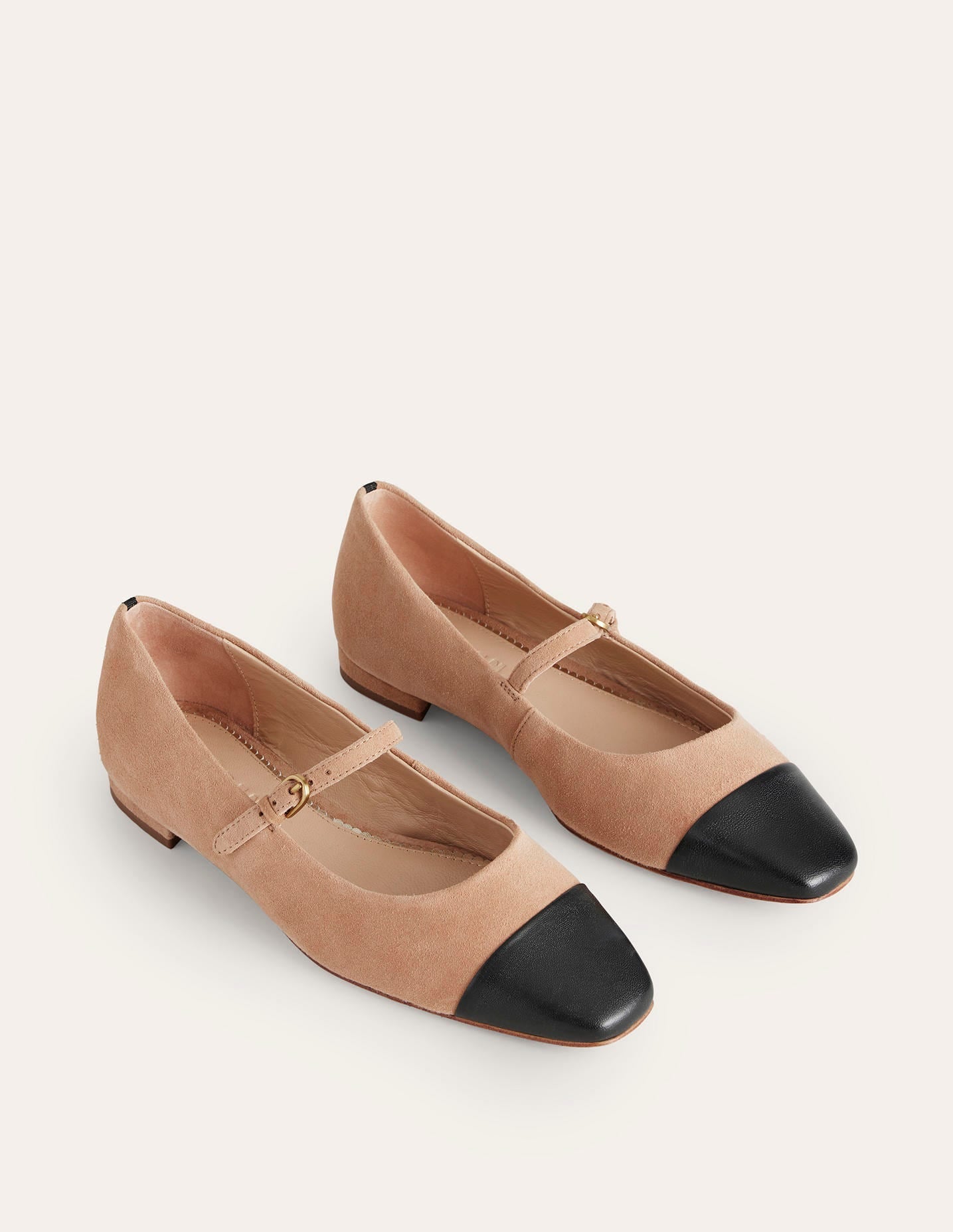 Penelope Mary Jane Flat-Latte Suede - Image 3