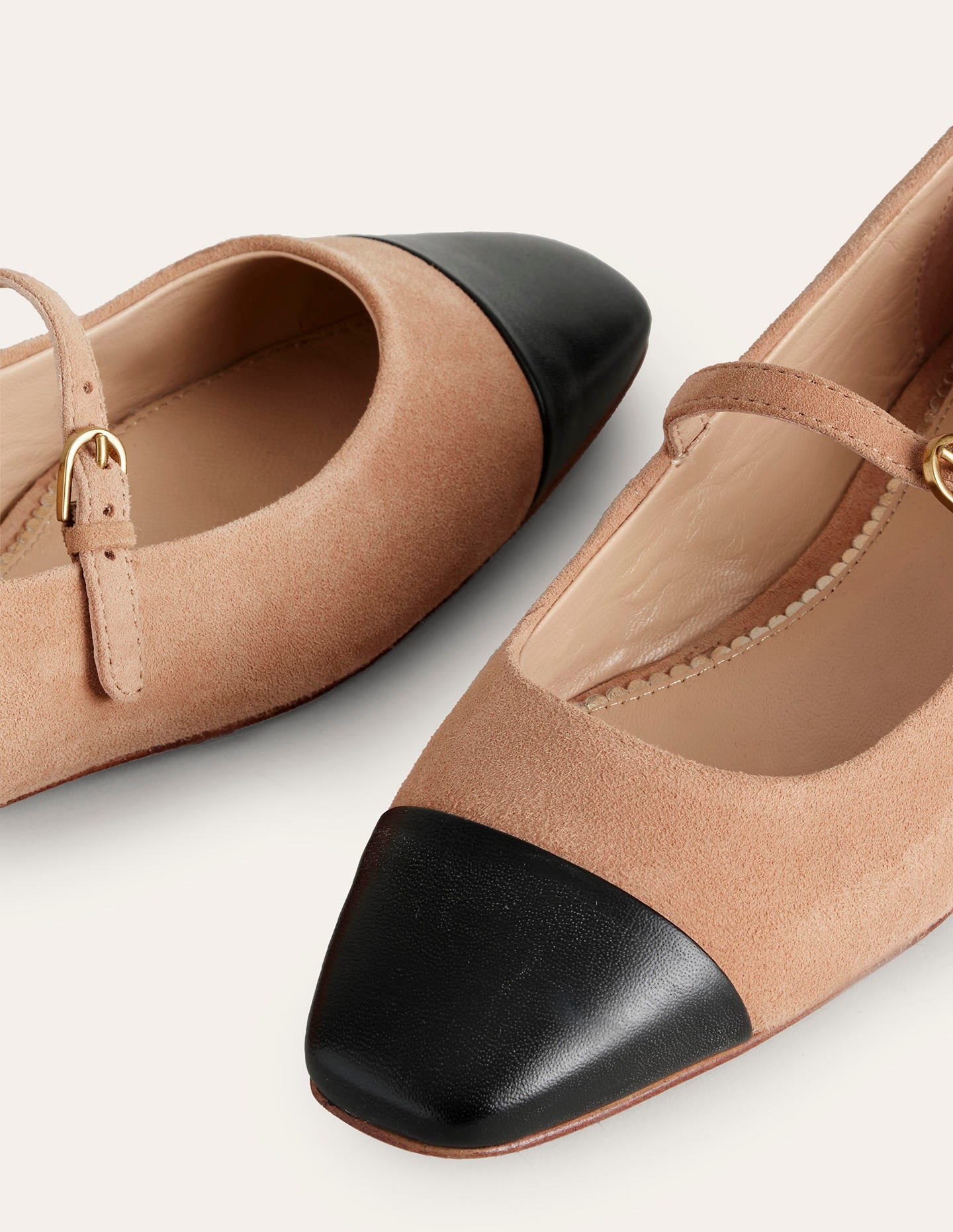 Penelope Mary Jane Flat-Latte Suede - Image 4