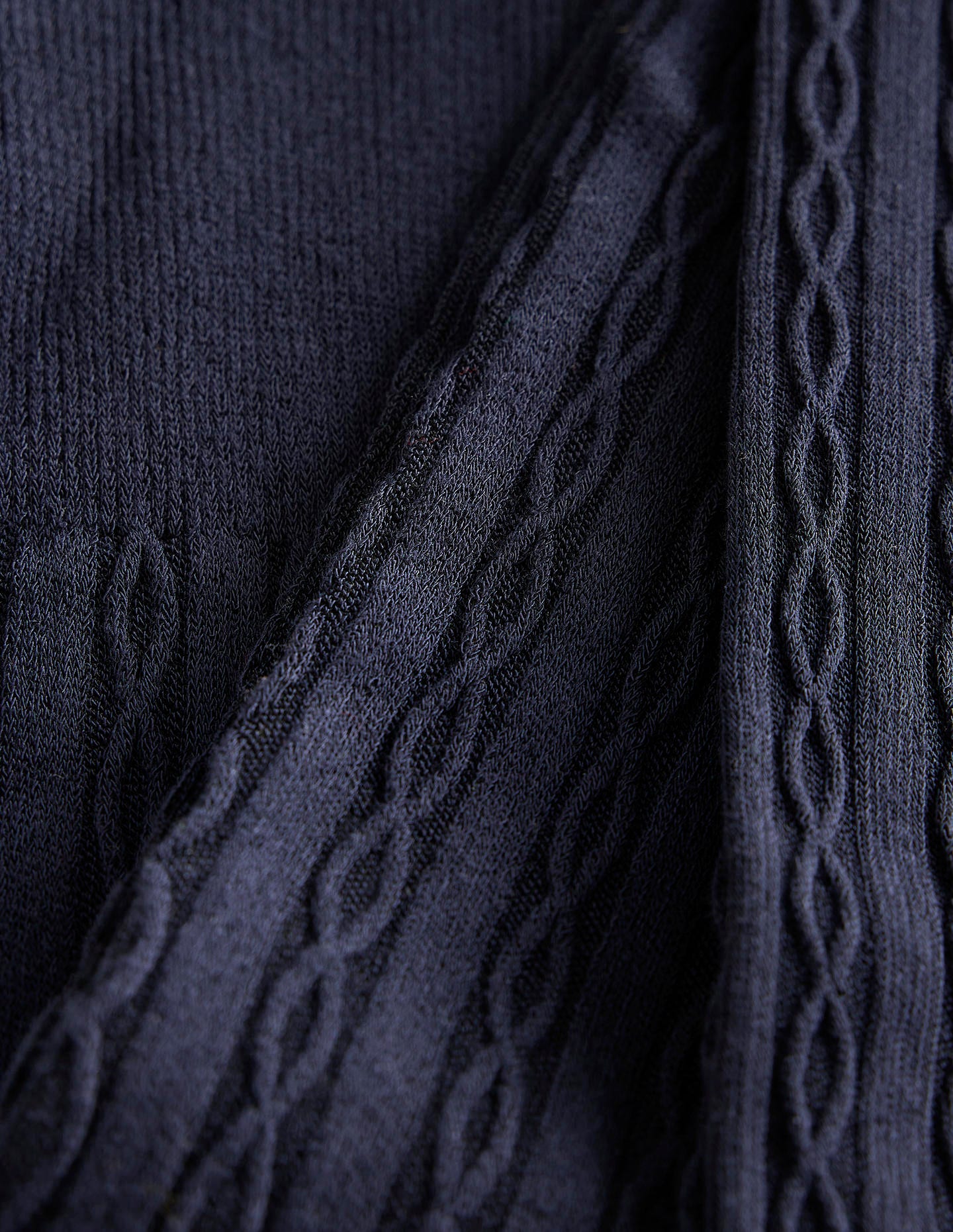 Cable Knit Tights - Navy | Boden USA