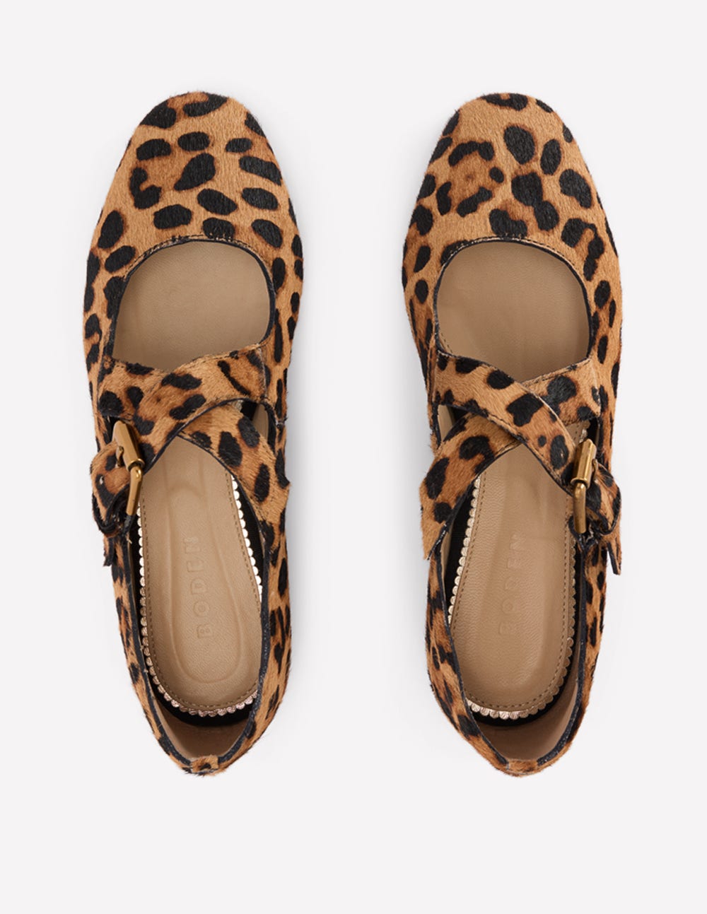 Cross Strap Mary Jane-Classic Leopard - Image 6