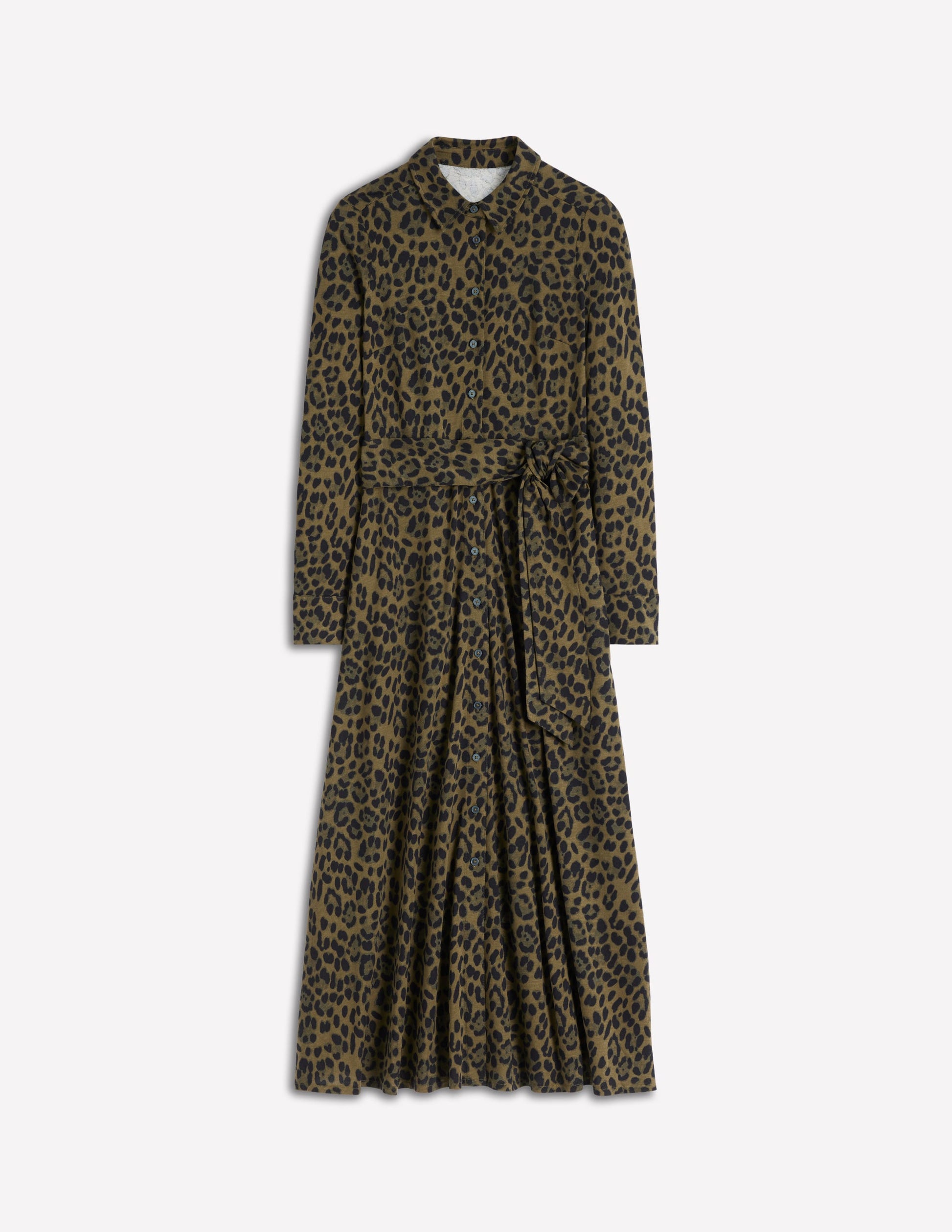 animal shirt dress Leopard-print shirt dress - Women