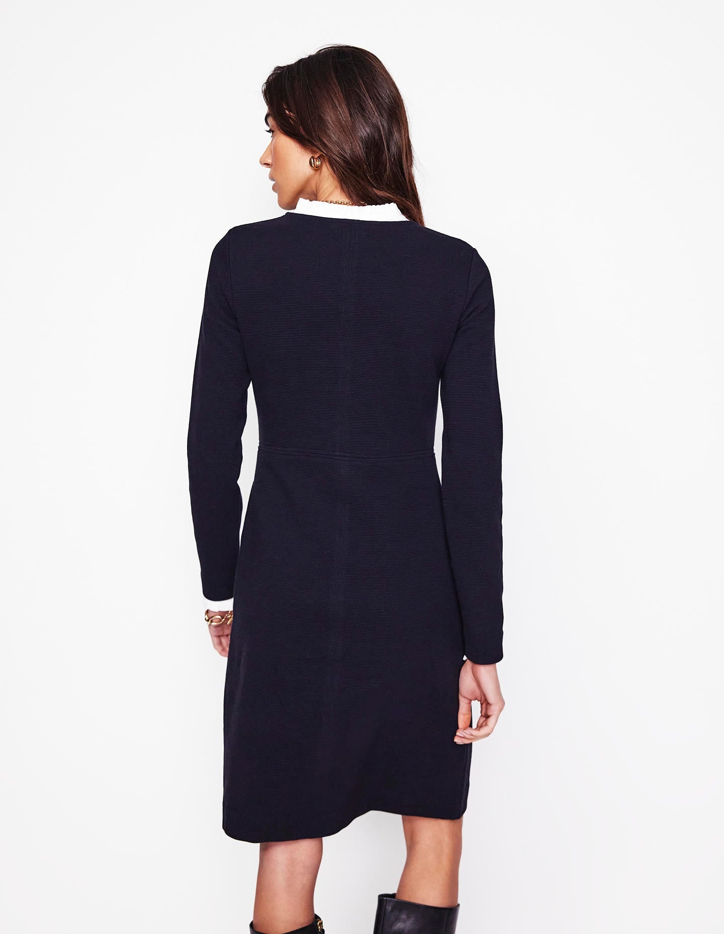 Cornelia Ottoman Dress-Black Cornelia Ottoman Dress-Black
