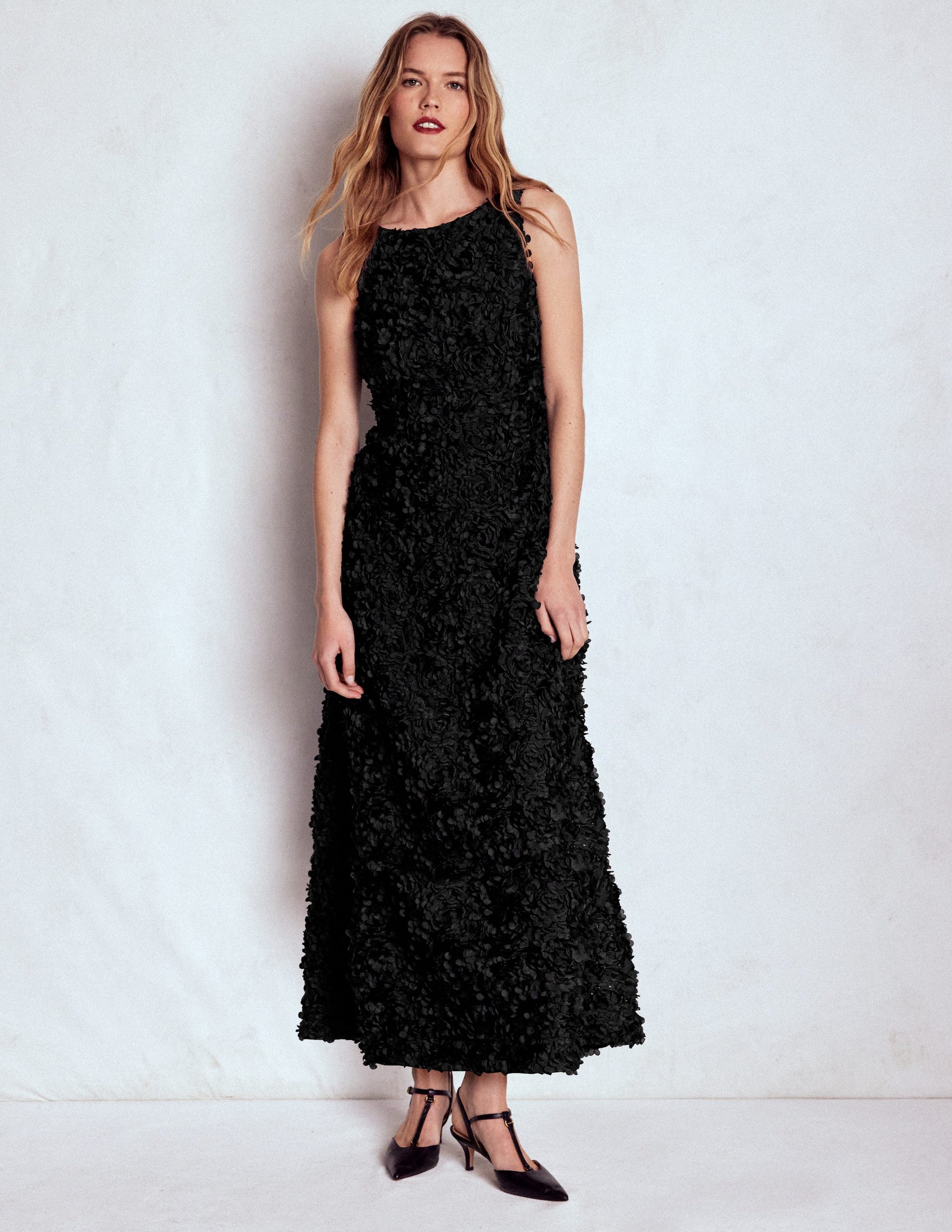 Boden Women's Scoop Back Fit and Flare Dress in Black | Size 2 Boden Women's Scoop Back Fit and Flare Dress in Black | Size 2