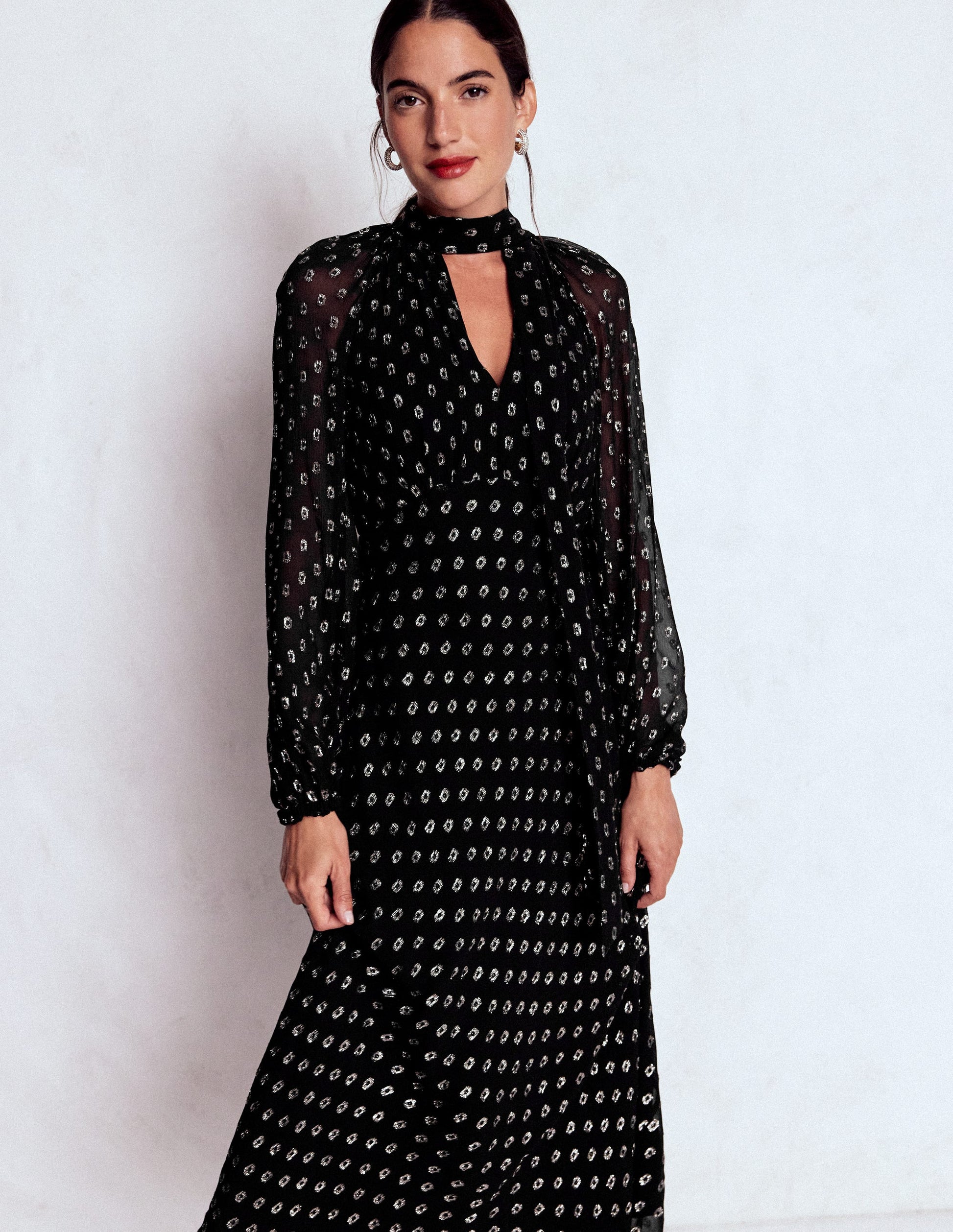 midi dress black tie Black Tie-Waist Midi Shirt Dress | Pleated Skirt