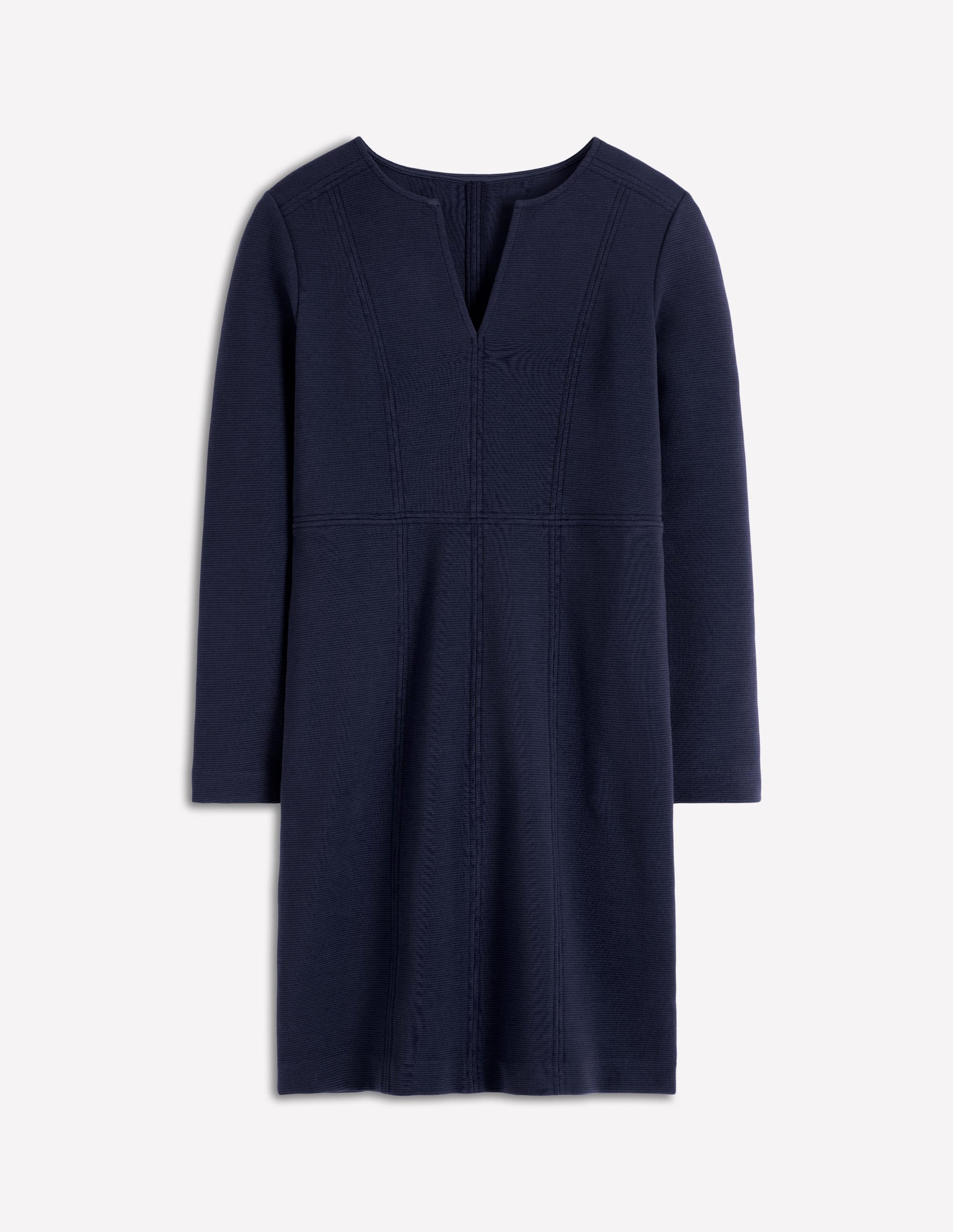 Colette Ottoman Shift Dress-Navy-5