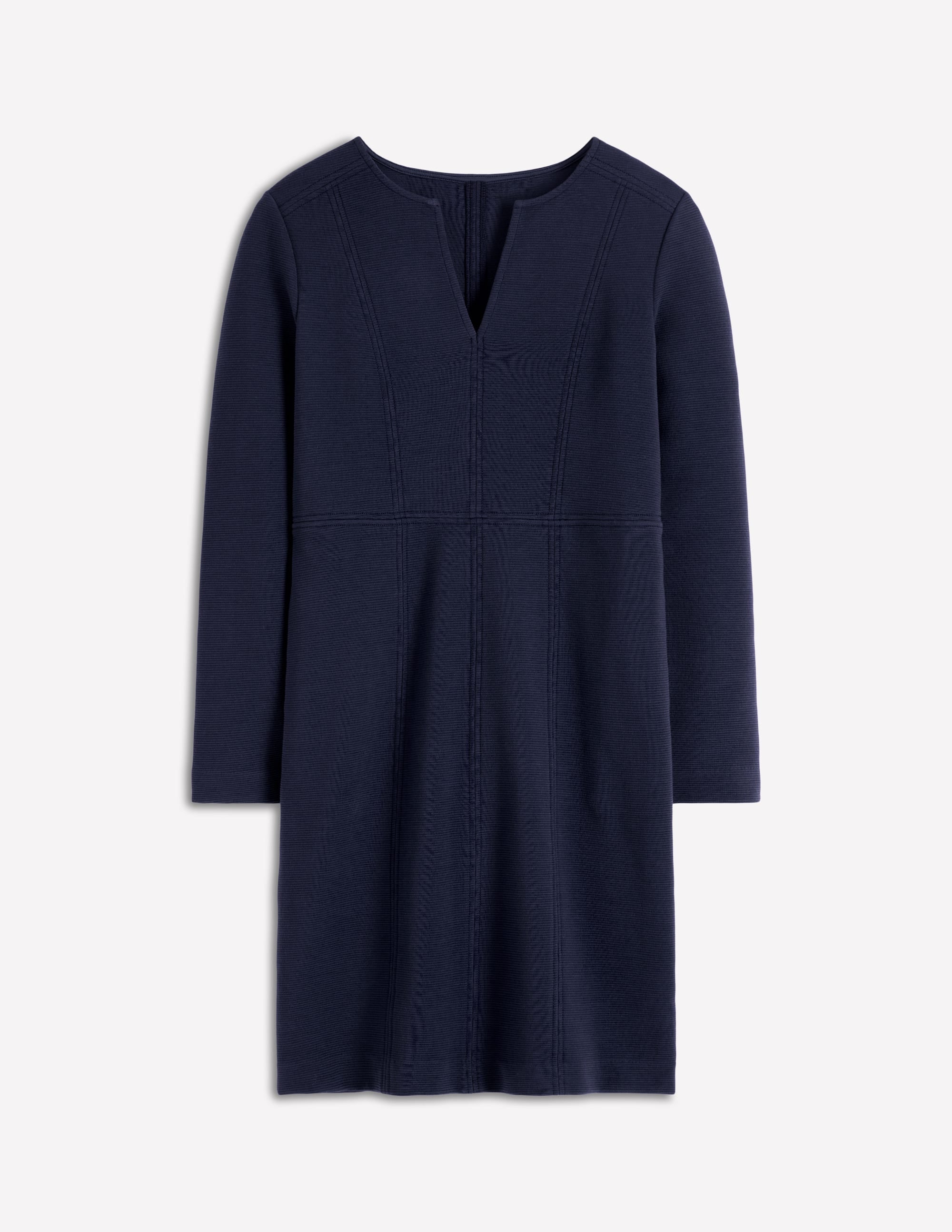 Colette Ottoman Shift Dress-Navy - Image 5