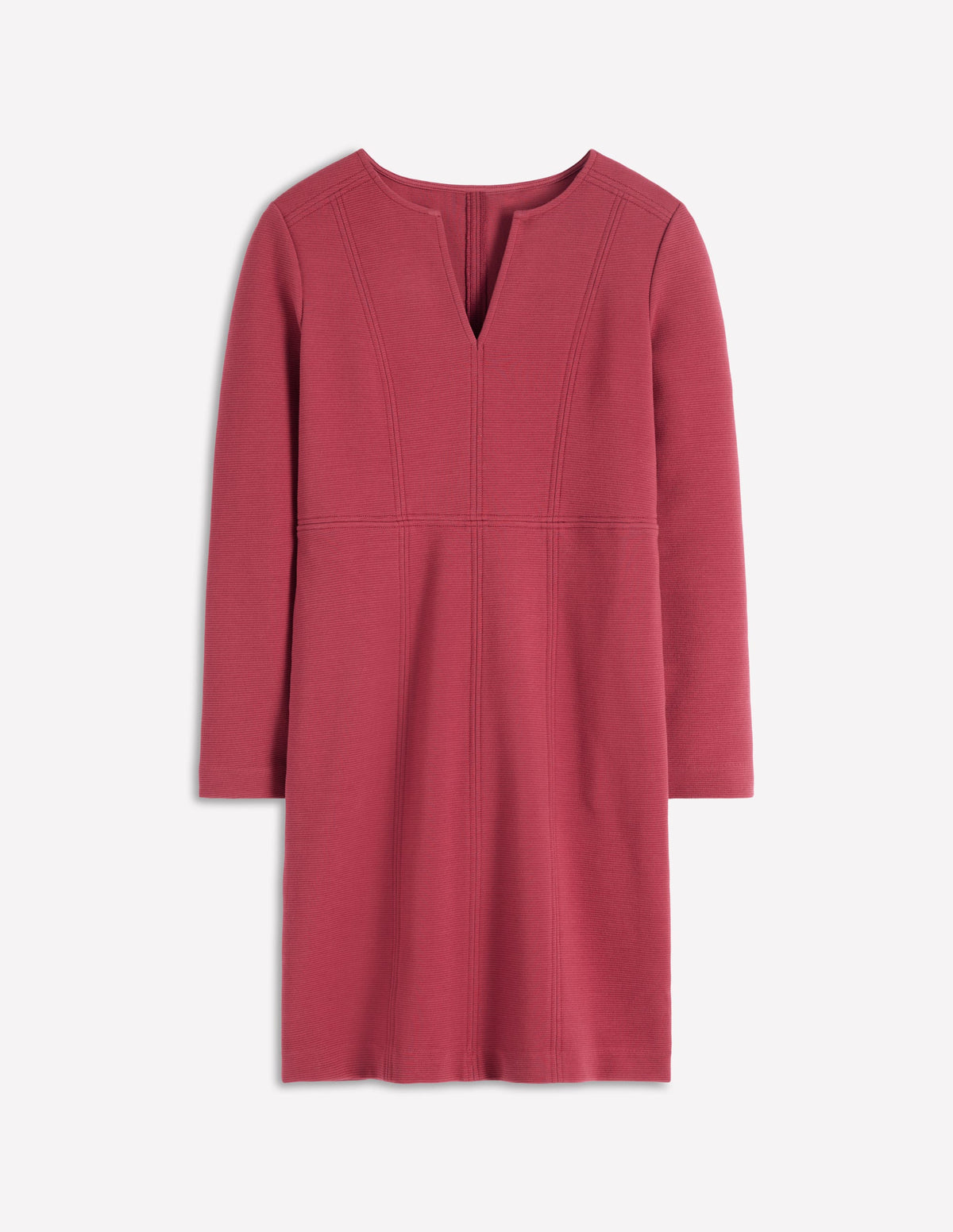 Colette Ottoman Shift Dress-Ruby Red - Image 5