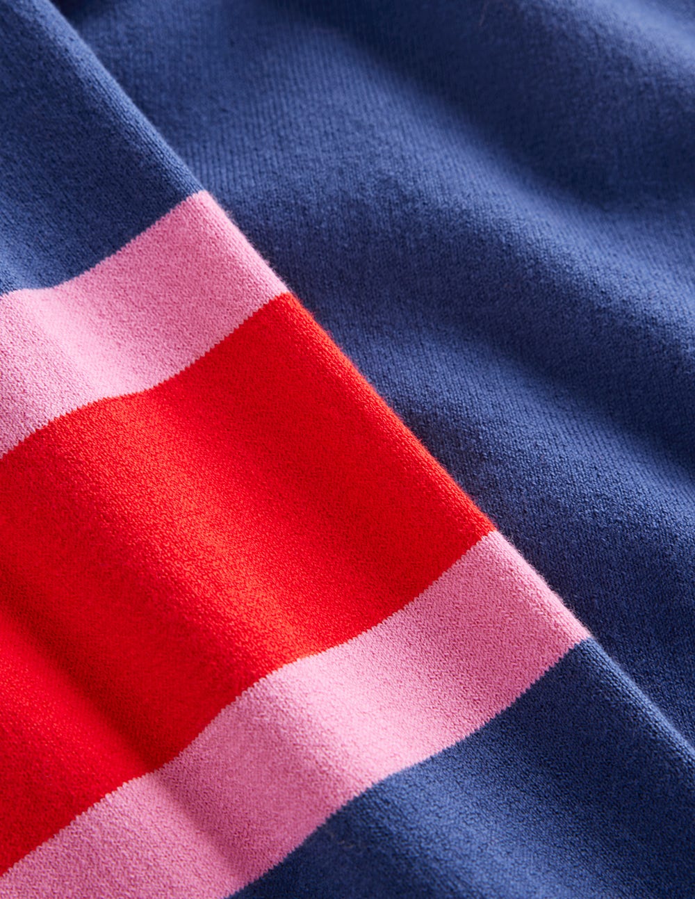 Lara Relaxed Cotton Cardigan-Denim Blue