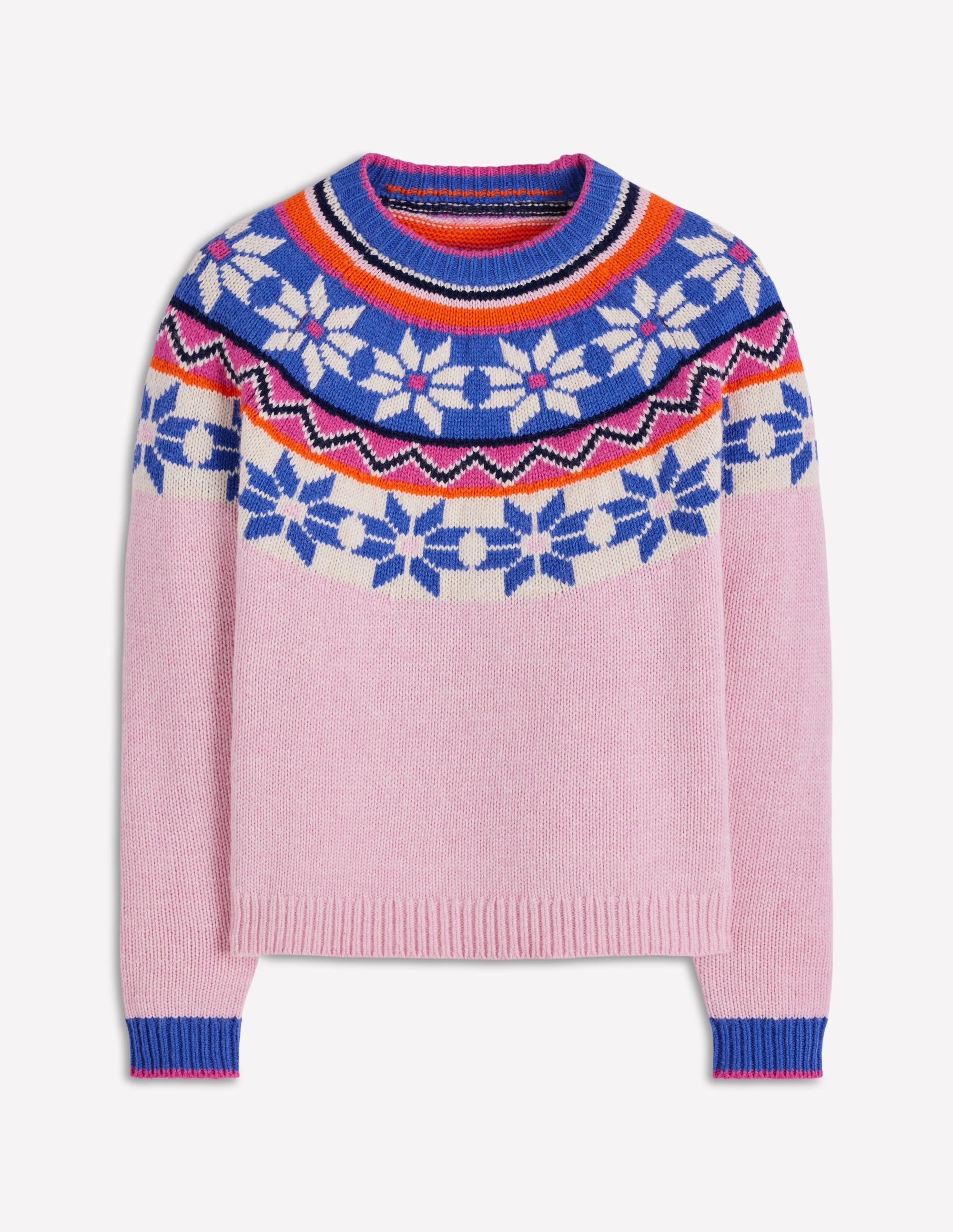 Eleanor Fair Isle Sweater-Meadowsweet Pink - Image 8