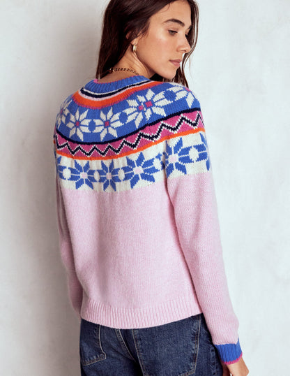 Eleanor Fair Isle Sweater-Meadowsweet Pink-4