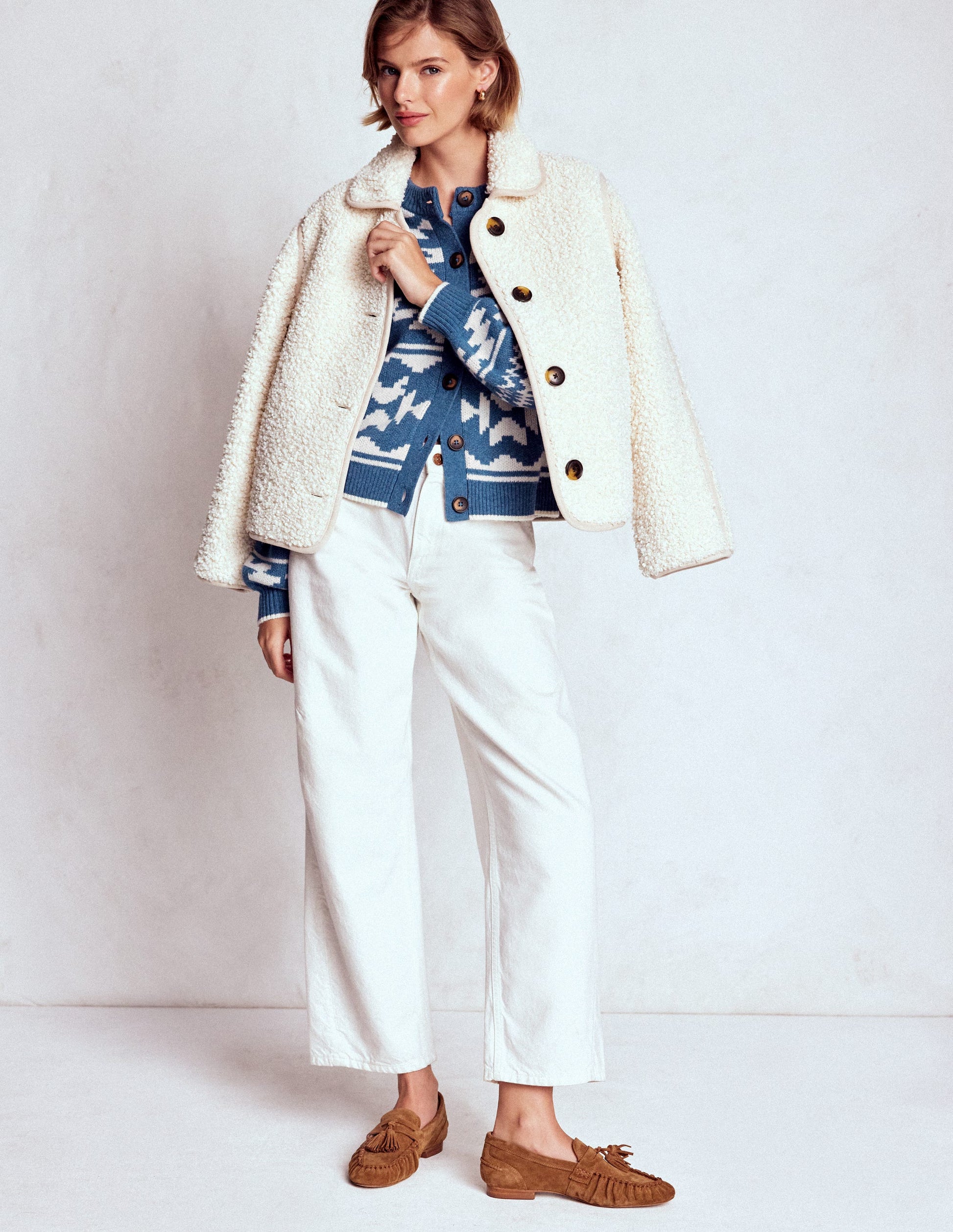 Abi Jacquard Cardigan-Denim Blue Aztec-4