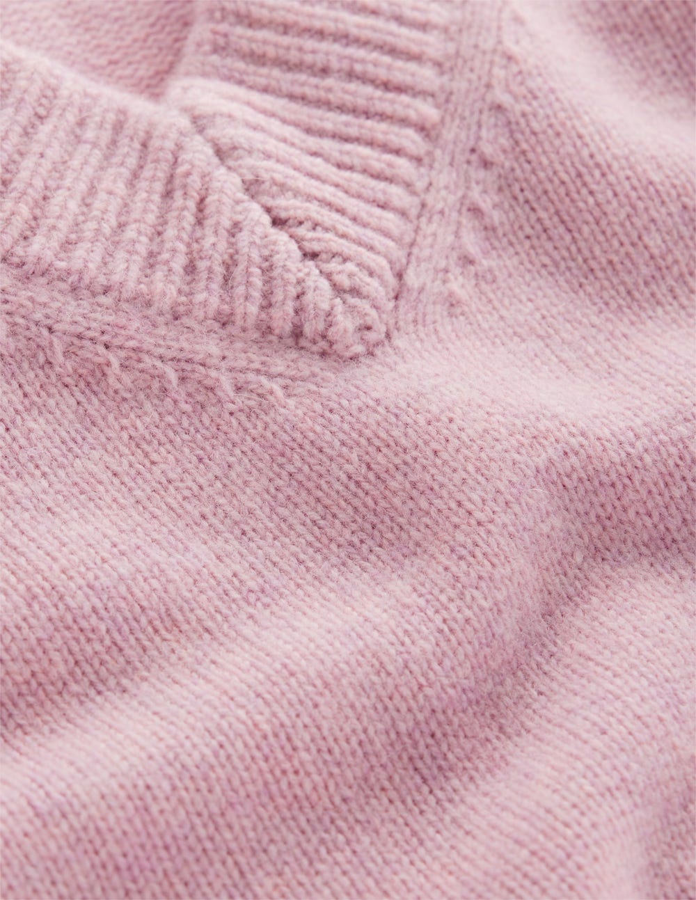 Marion Merino V-neck Sweater-Blush Pink - Image 7