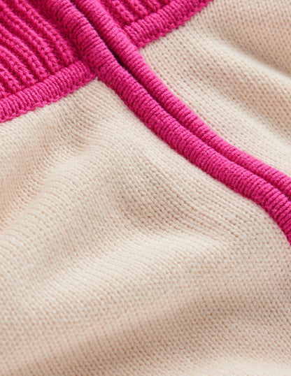 Lucy Half-zip Sweater-Warm Ivory, Red-9