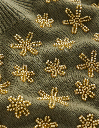 Elizabeth Embellished Sweater-Leaf Green-8