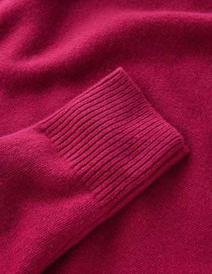 Polly Merino Roll Neck Sweater-Sorbet Pink-8
