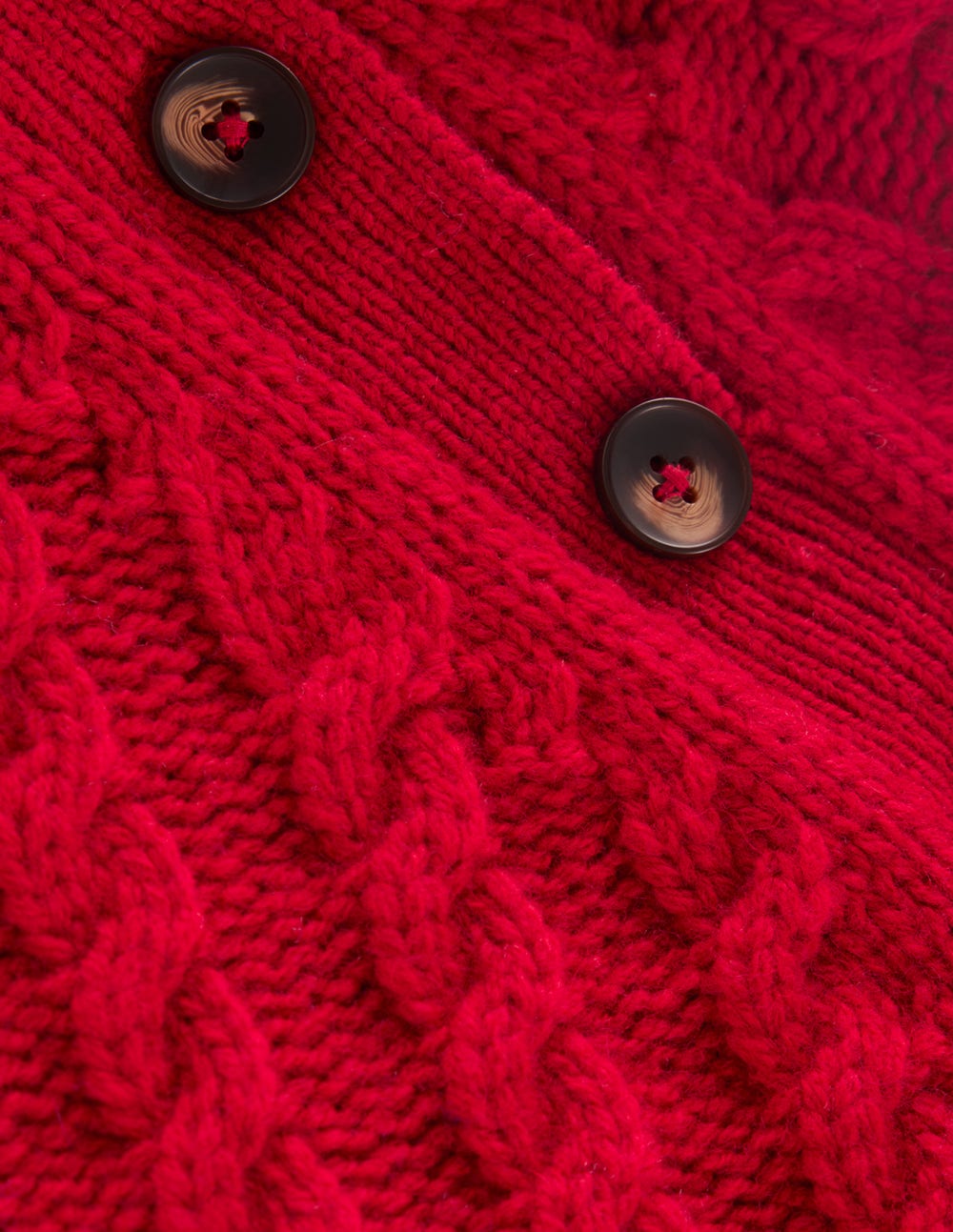 Amara Merino Cable Sweater-Carmine Red-8