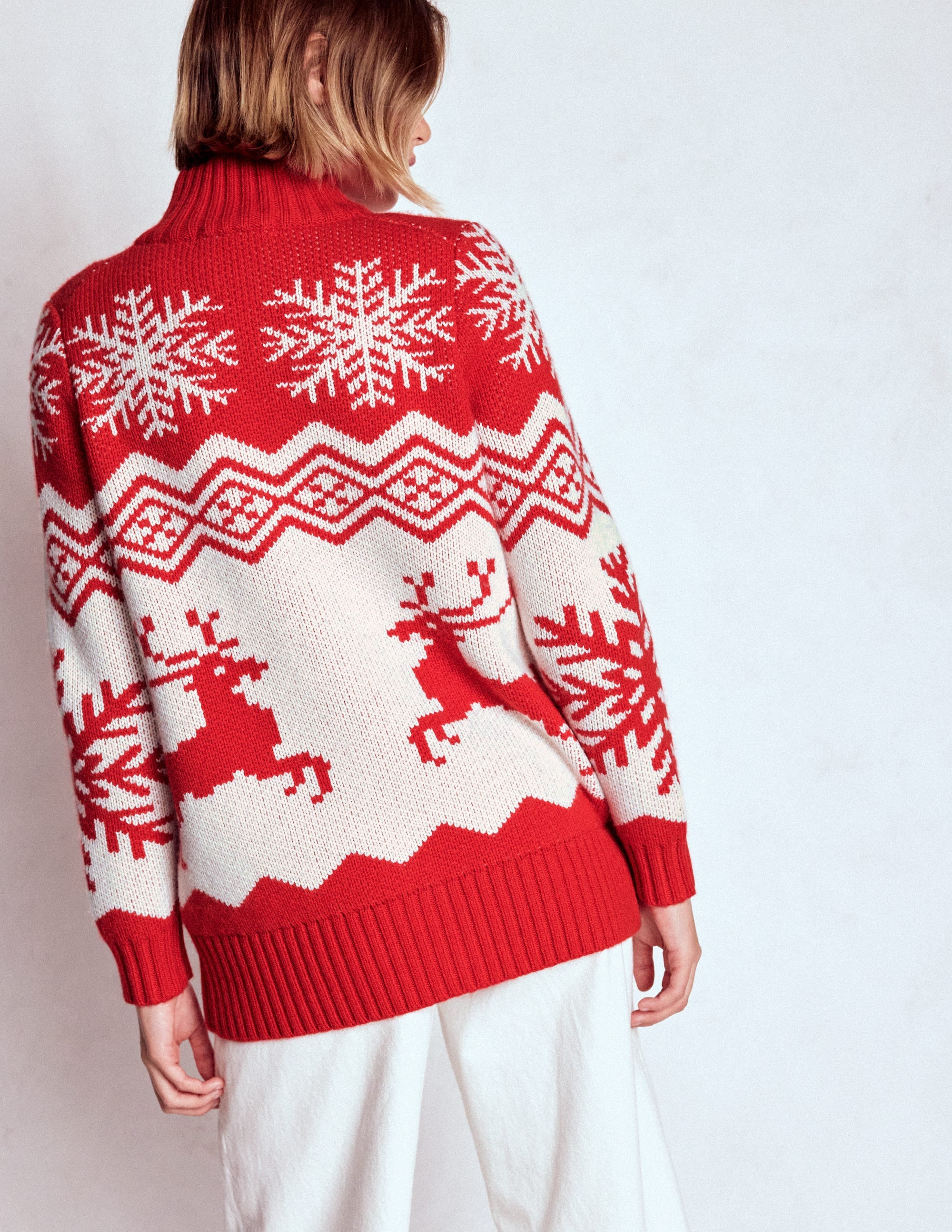 POPPY BORDER LOOSE KNIT (RED × PINK) sddefault.jpg