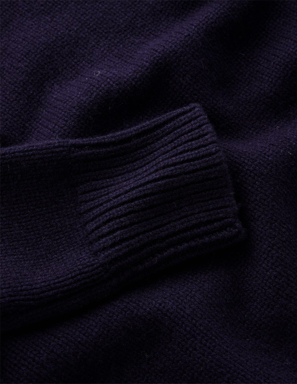 Chunky Cashmere Sweater-Navy - Image 8