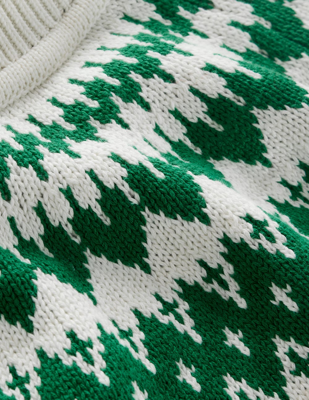Bianca Cotton Ribbed Sweater-Warm Ivory Fair Isle - Image 7