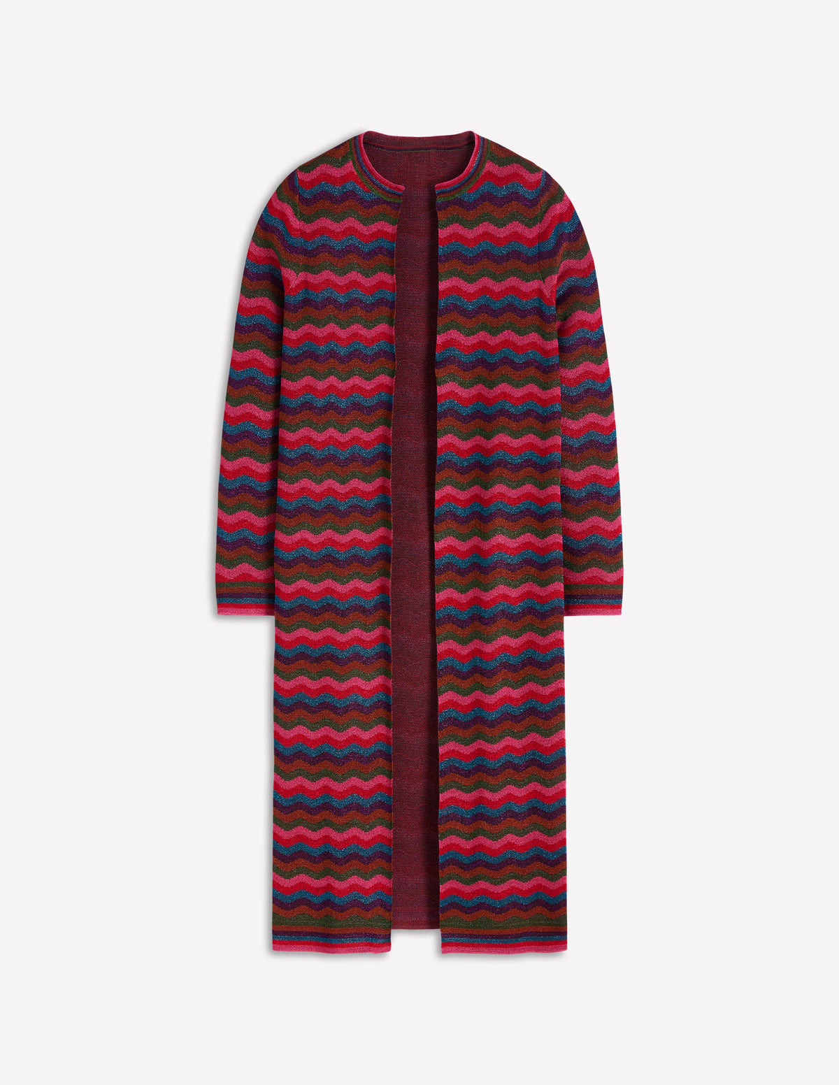 Edge to Edge Cardigan Coat-Multi - Image 7