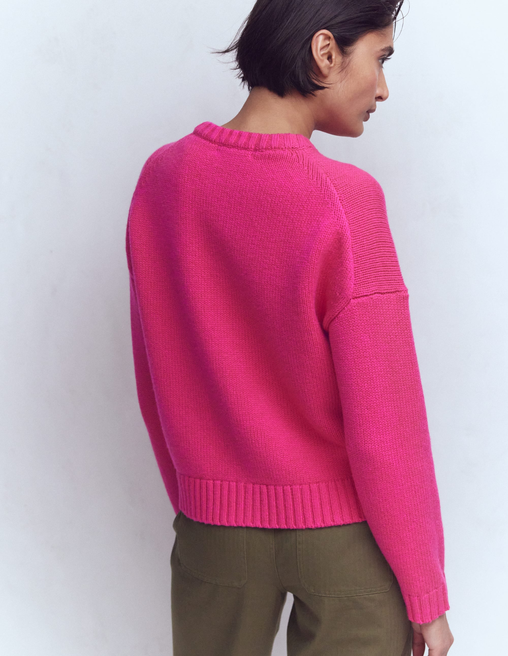 Maya Zip Up Jacket-Flamboyant Pink - Image 3