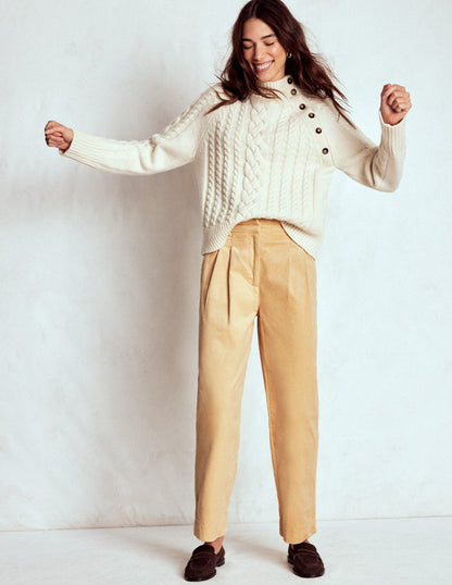 Bloomsbury Cord Pants-Stone-1