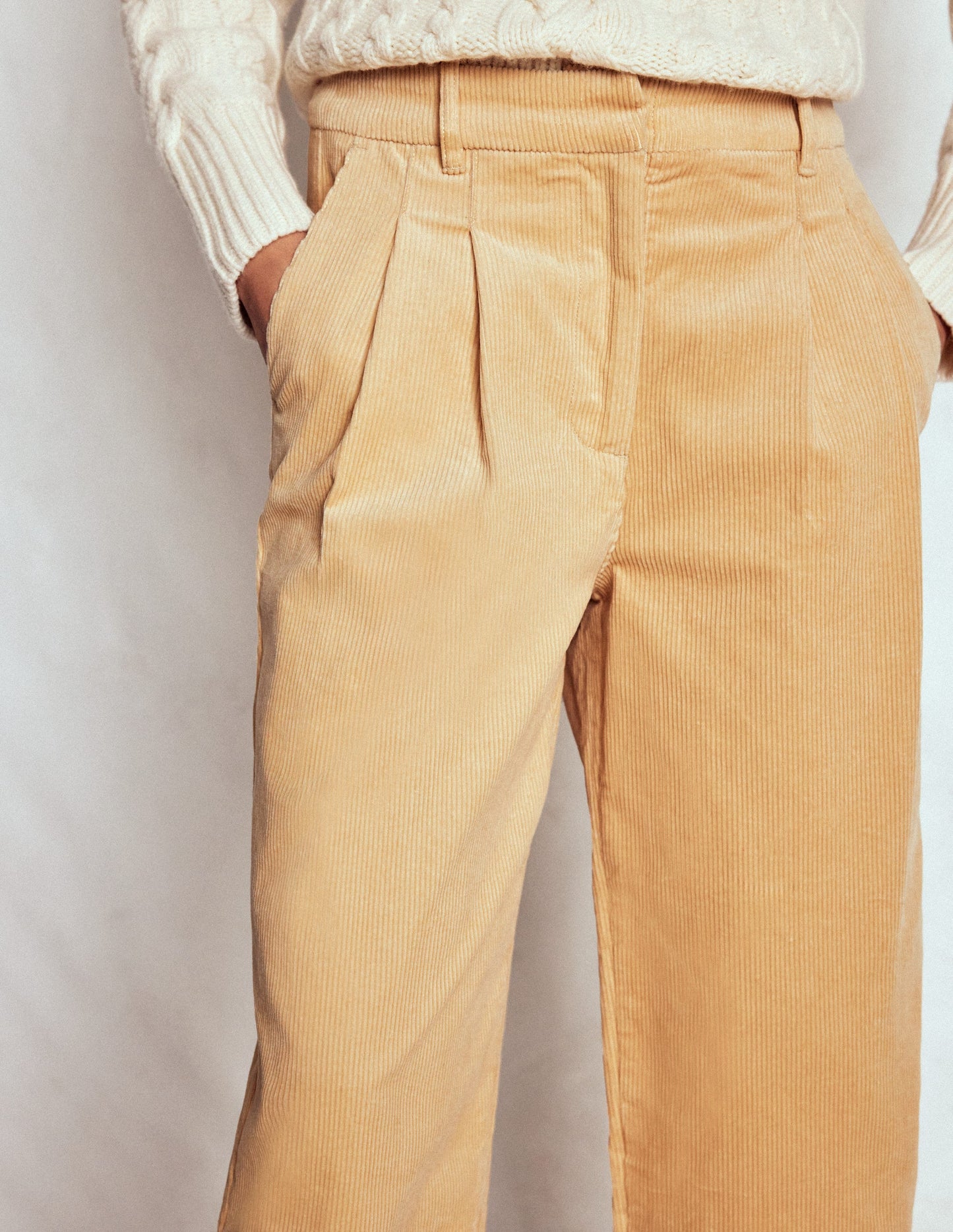 Bloomsbury Cord Pants-Stone