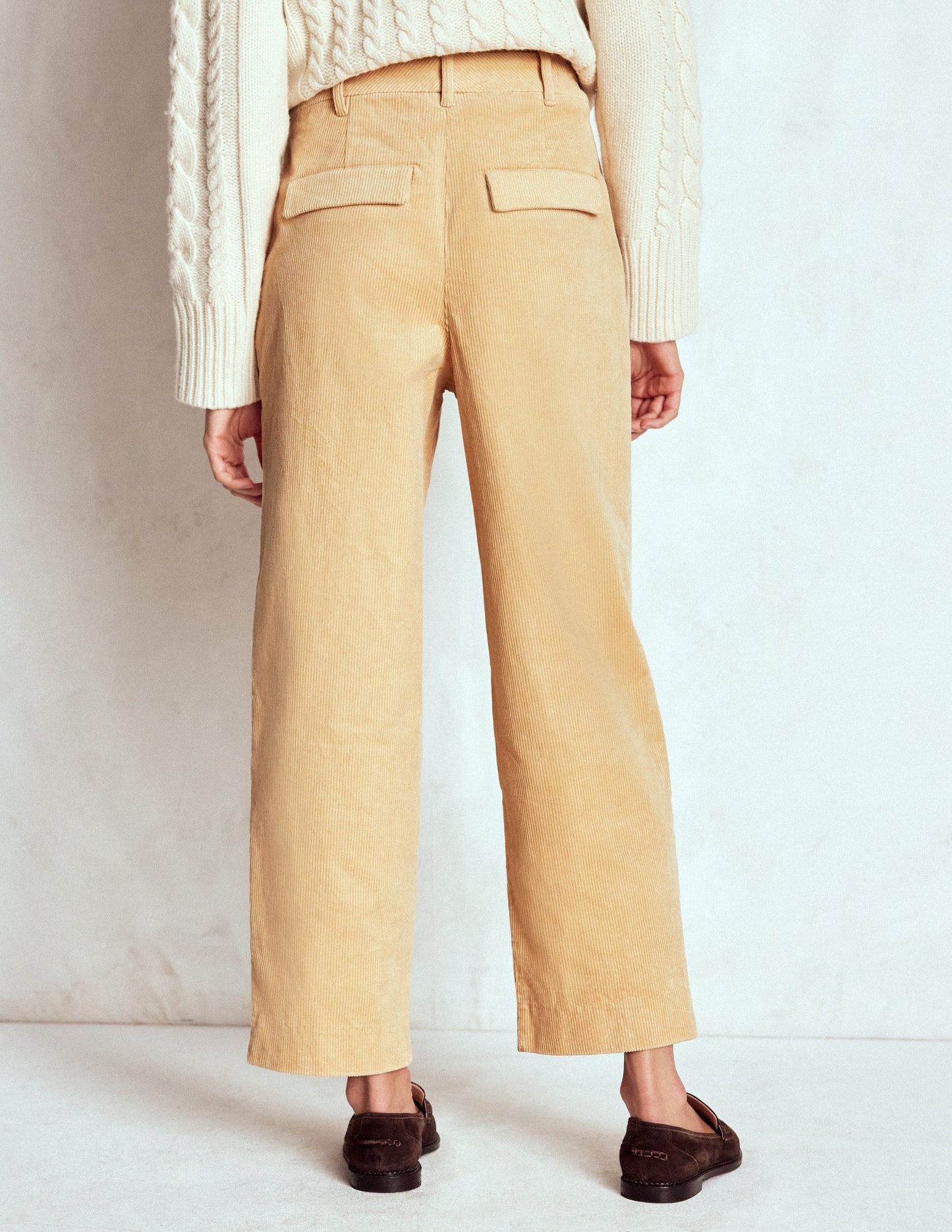 Bloomsbury Cord Pants-Stone