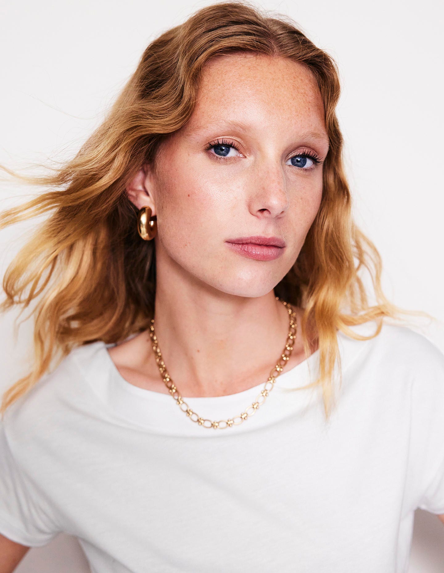 トップス yoshokobayashi Boat neck border T-shirt Supersoft Boat Neck T-Shirt-White | Boden USA
