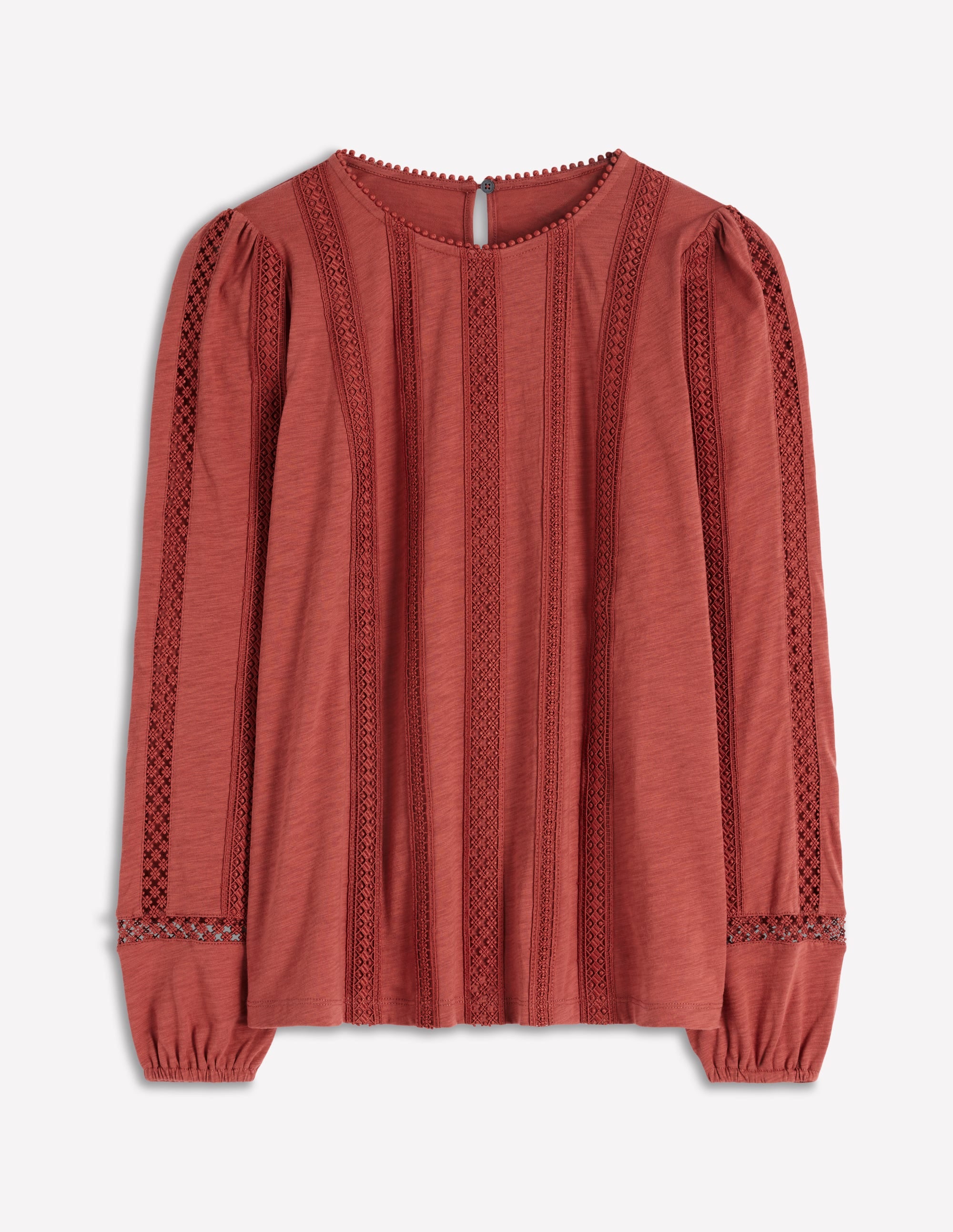 Imi Jersey Trim Top-Barn Red - Image 6