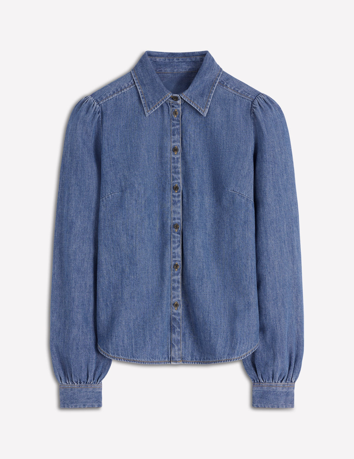 Cara Denim Shirt-Mid Vintage - Image 5