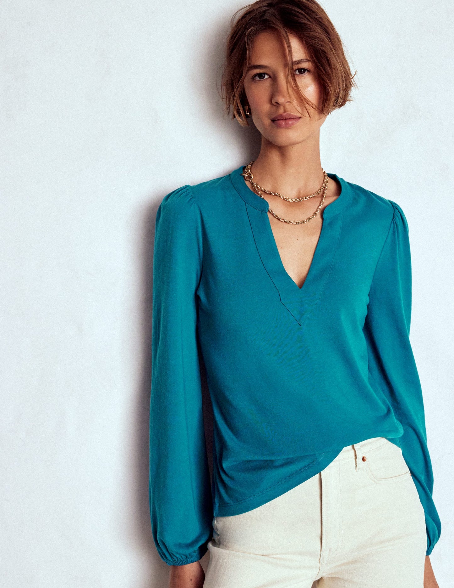 Supersoft Notch Top-Deep Sea Green