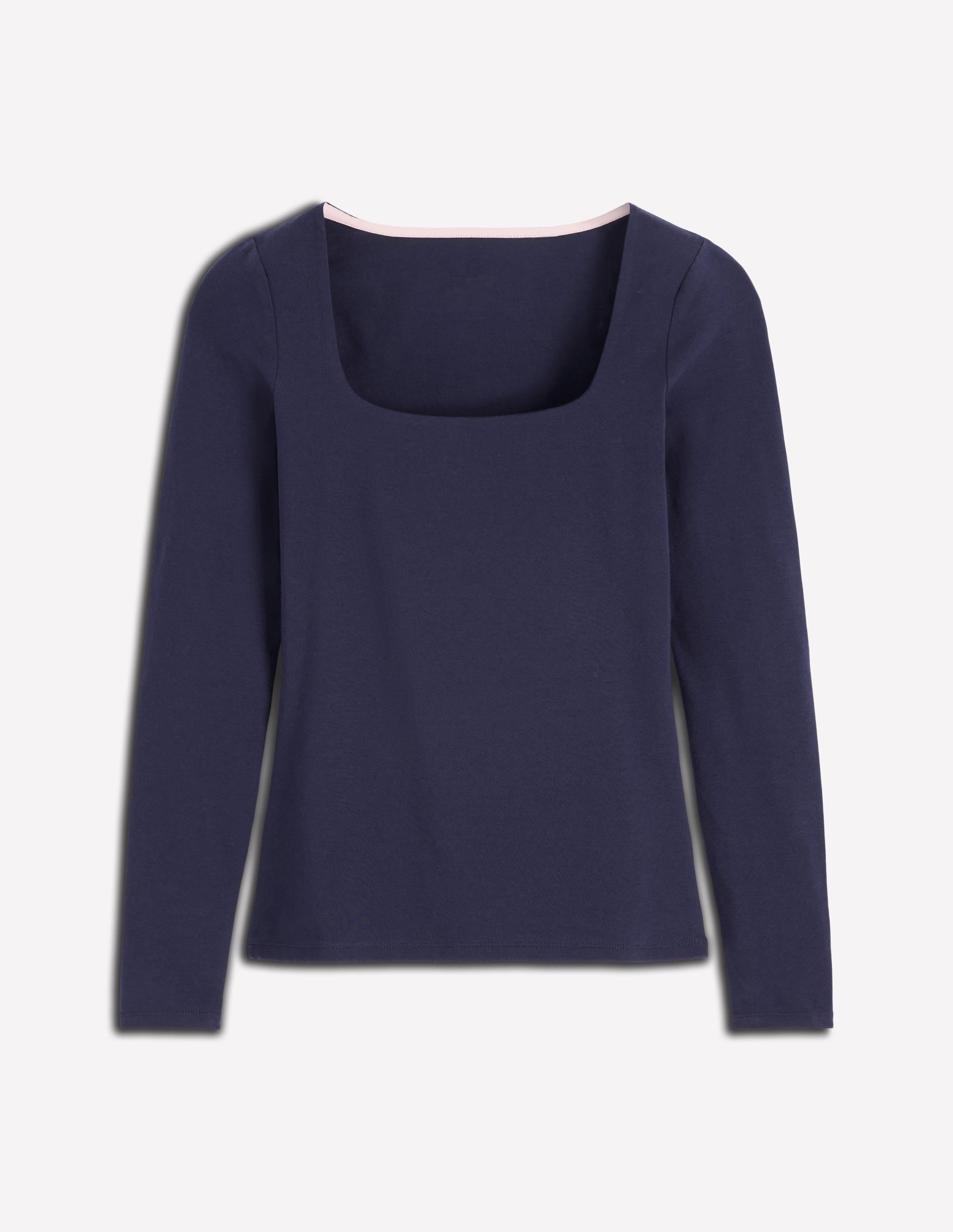 Double Layer Square Neck Top-Navy - Image 5