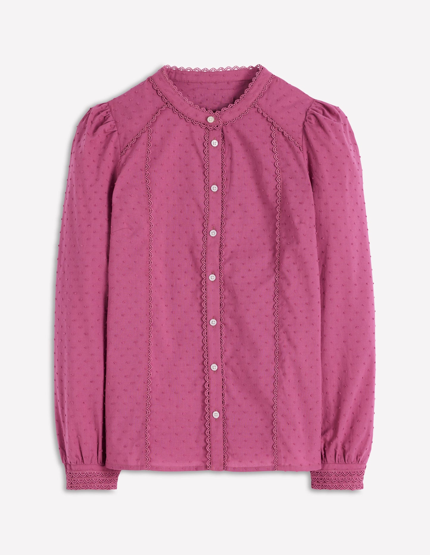 Rhea Cotton Dobby Top-Purple Damson