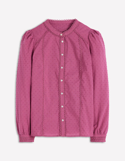 Rhea Cotton Dobby Top-Purple Damson-5