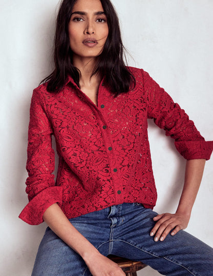 Lace Shirt-Rumba Red-1