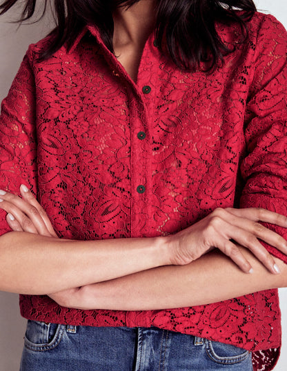 Lace Shirt-Rumba Red-2