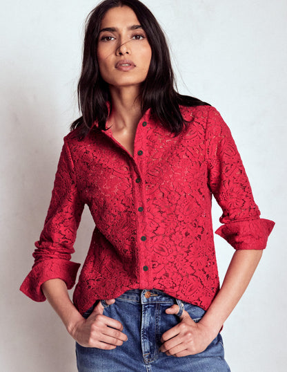 Lace Shirt-Rumba Red-5