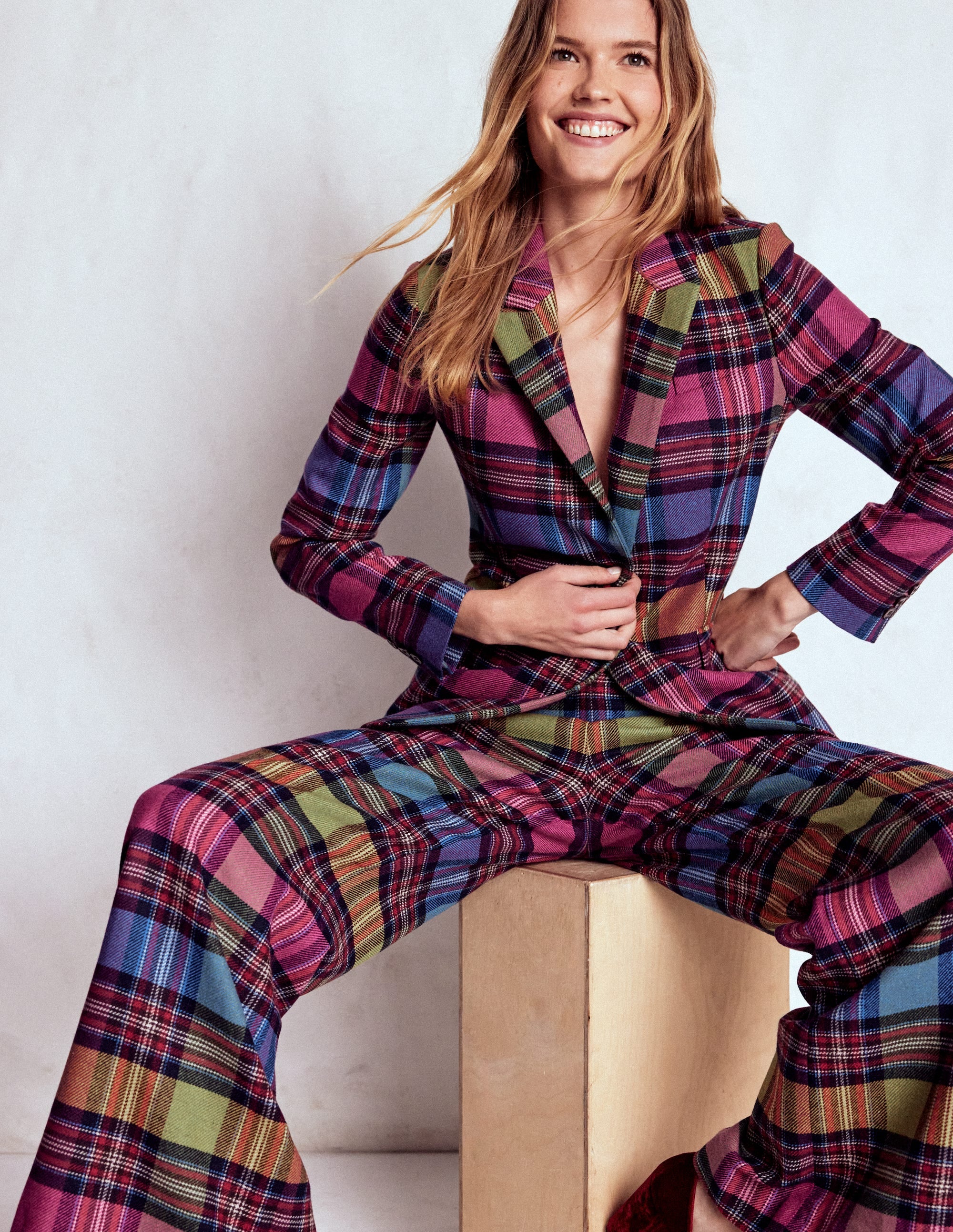 Woodbridge Check Blazer-Multi Blanket Check - Image 1